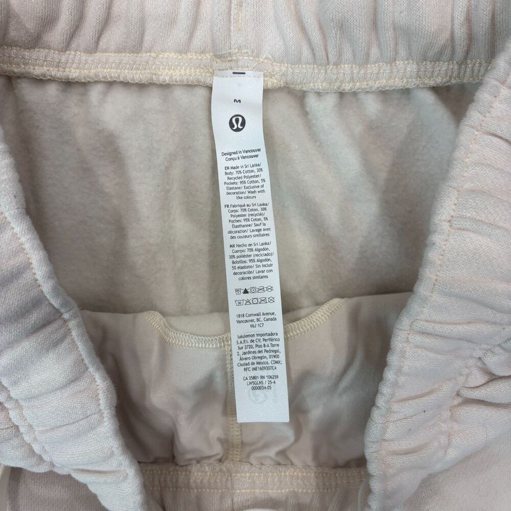 Lululemon Scuba Mid-Rise Oversized Jogger Regular IBone Ivory Size Medium W5GLNS - Picture 5 of 11
